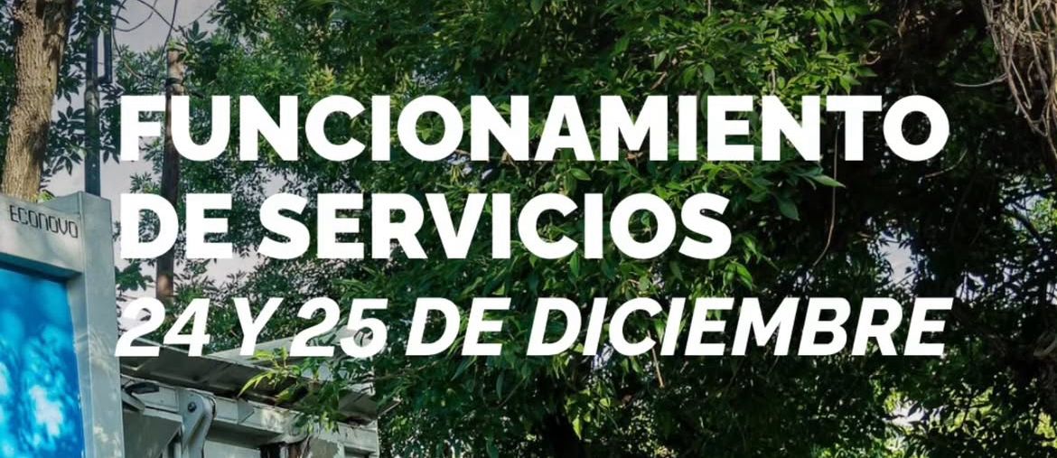 Rosario: servicios municipales especiales por las fiestas de fin de año